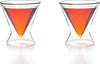 Double-Walled Stemless Martini Glasses - Set of 2/Set of 4 - 8oz