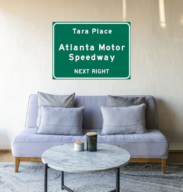 Atlanta Motor Speedway – Metal Highway Sign