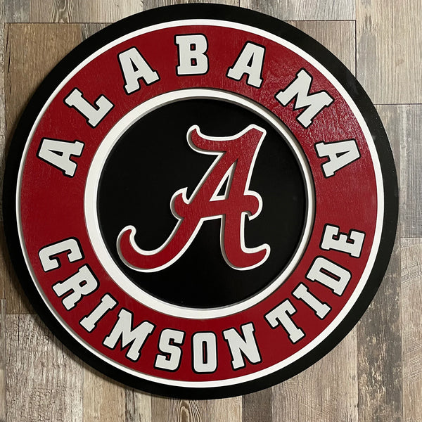 Alabama Crimson Tide - Layered Wood Sign