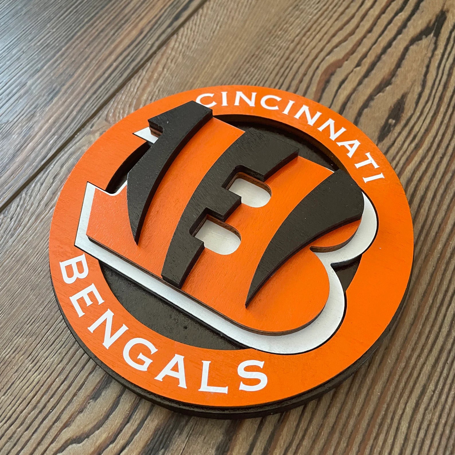 Cincinnati Bengals - Layered Wood Sign