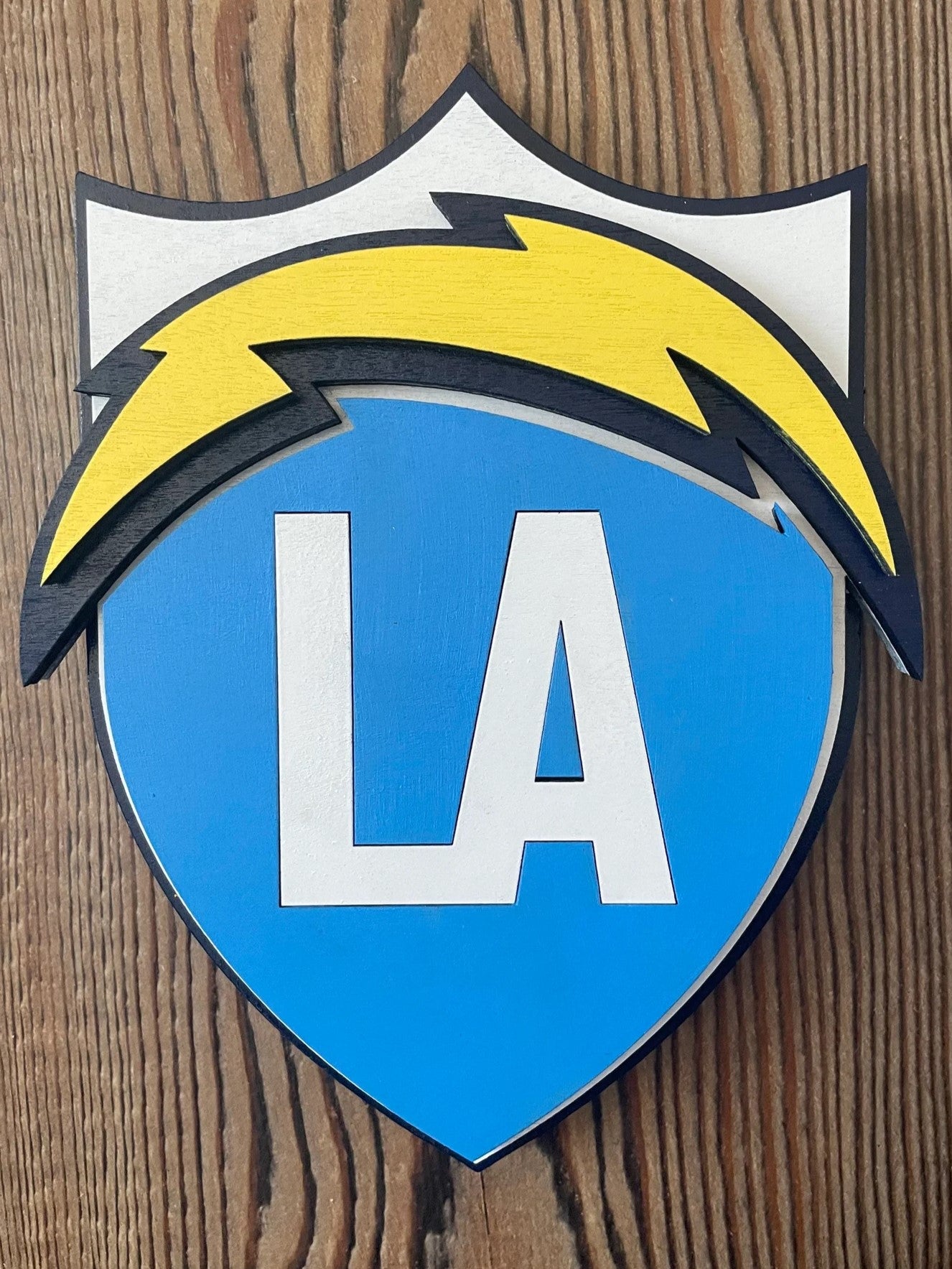 Los Angeles Chargers - Layered Wood Sign