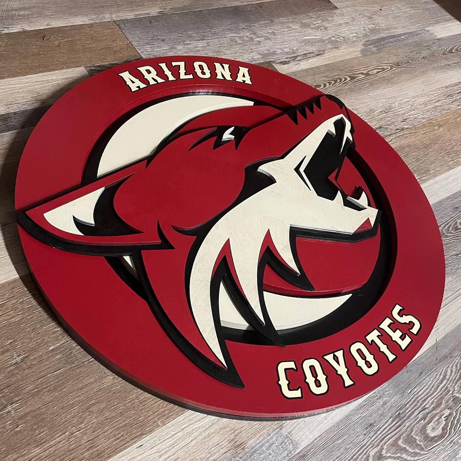 Arizona Coyotes- Layered Wood Sign