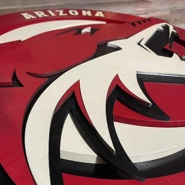 Arizona Coyotes- Layered Wood Sign