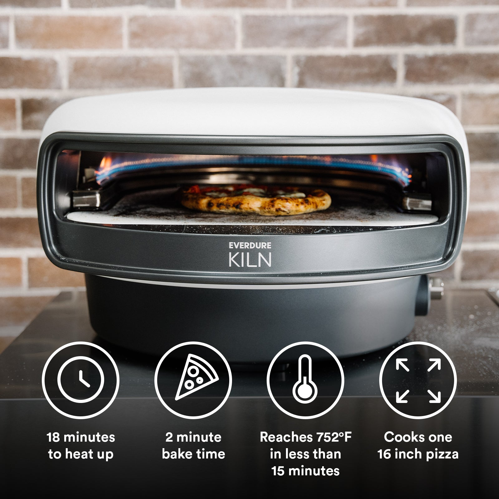 Everdure KILN 1 Burner Pizza Oven (Stone)