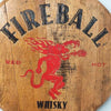 Fireball Whisky Barrel Top - Wall Hanging