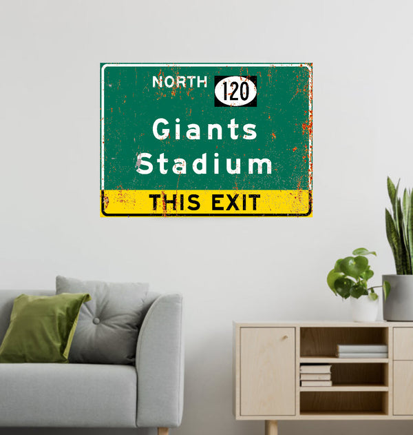 Giant's Stadium – Classic Stadium Metal Sign