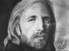 Tom Petty Charcoal Portrait – Gallery Wrapped Canvas