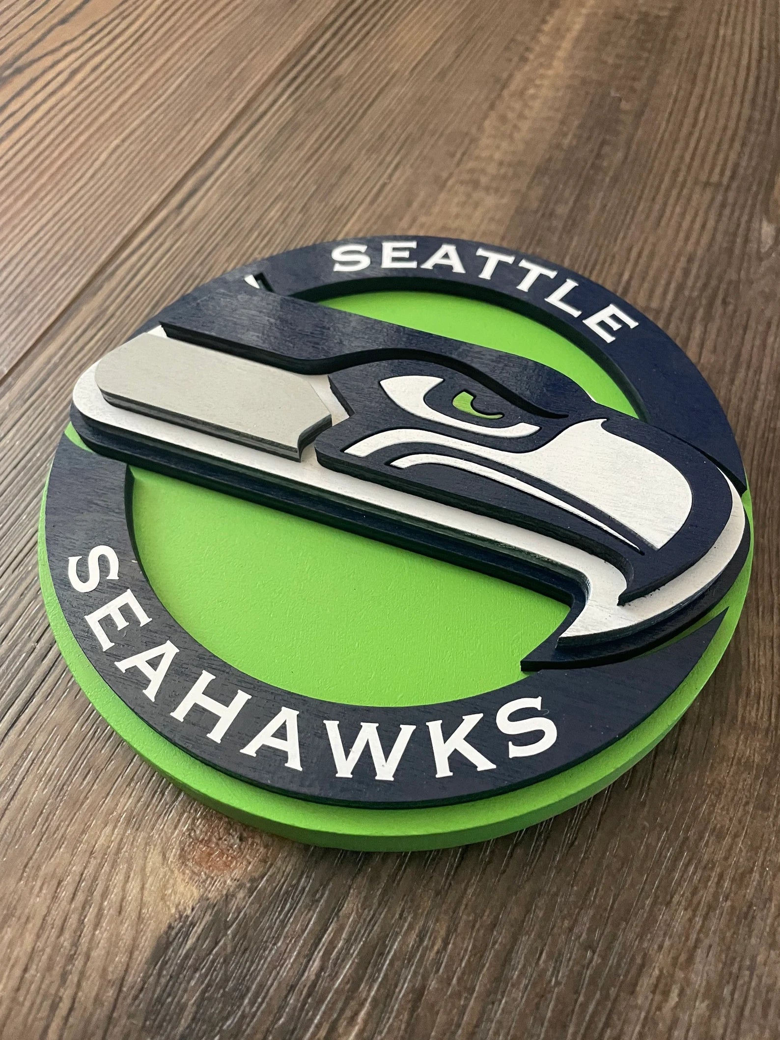 Seattle Seahawks - Layered Wood Sign