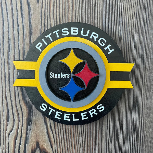 Pittsburgh Steelers - Layered Wood Sign