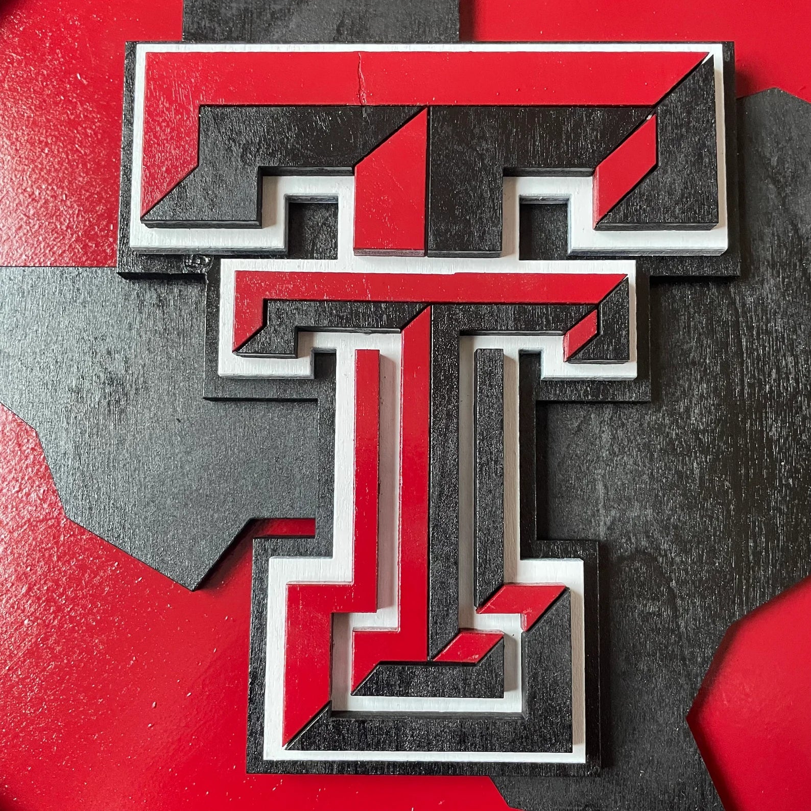 Texas Tech Red Raiders - Layered Wood Sign