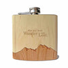 Not All Who Wander Are Lost - Wooden Hip Flask