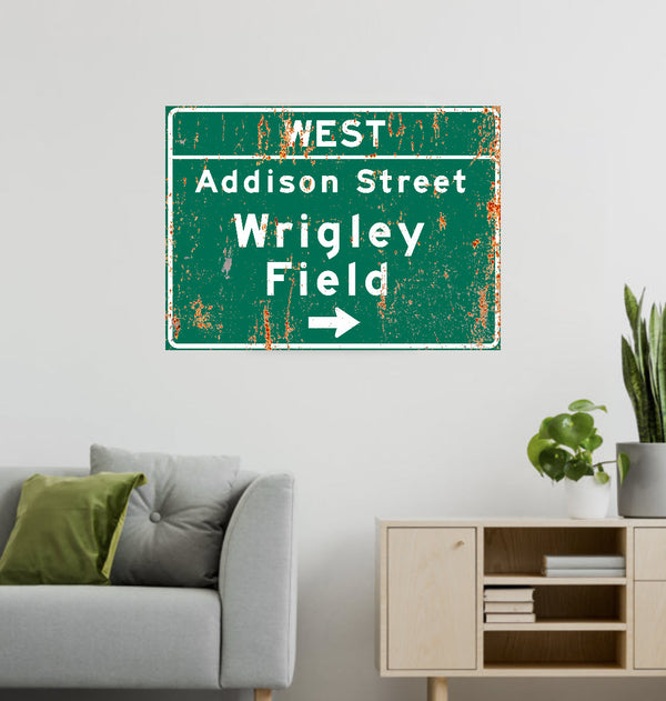 Wrigley Field – Classic Stadium Metal Sign