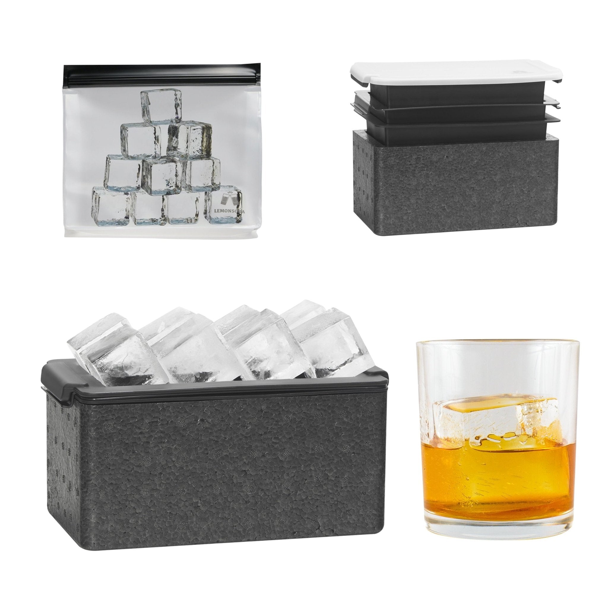 Crystal Clear Ice Cube Maker Tray - Eight 2