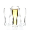 Double Walled Beer Drink Glass Mug - Set of 4 (Without Handle)