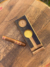 Barrel Stave Cigar Ashtray - With Glencairn Glass