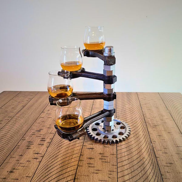 Piston and Gears - Whiskey Glass Stand