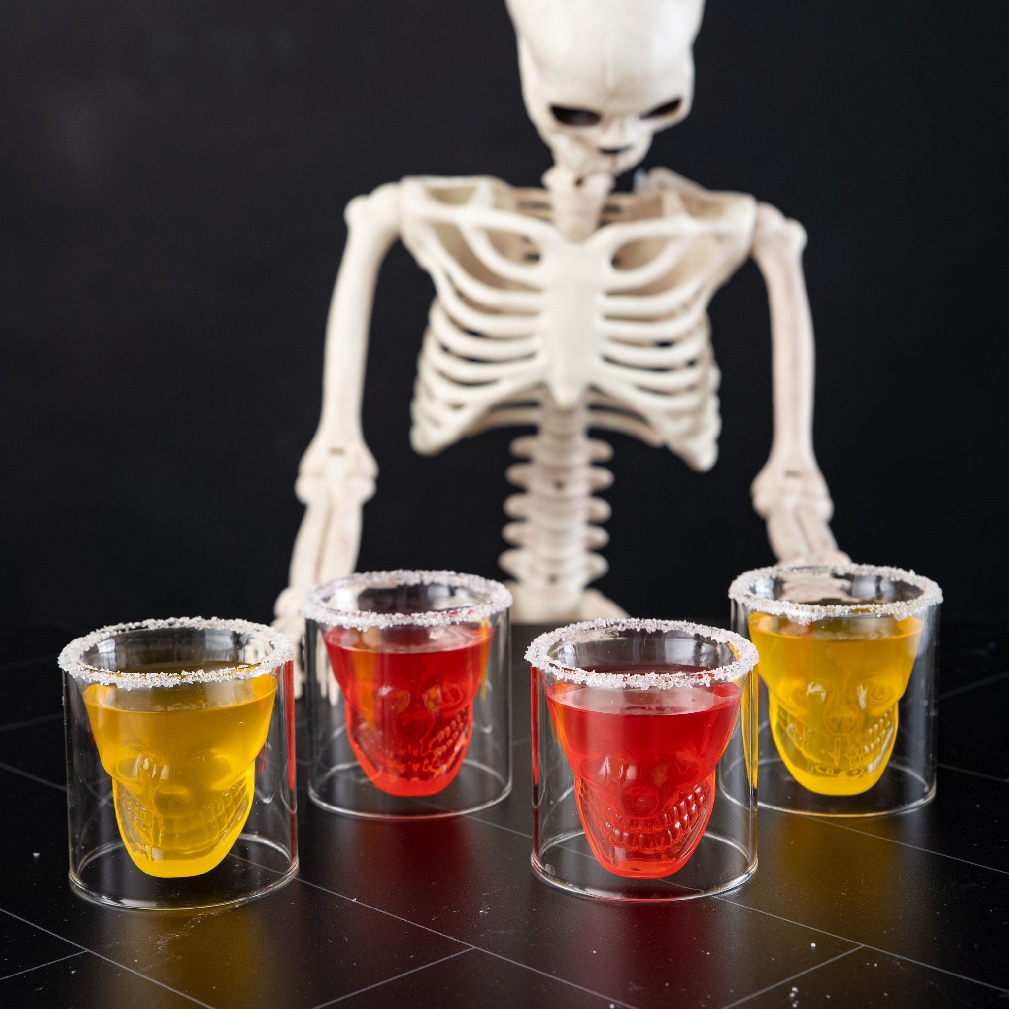 Skull Shot Glasses - Set of 4 (2.5 fl. oz.)